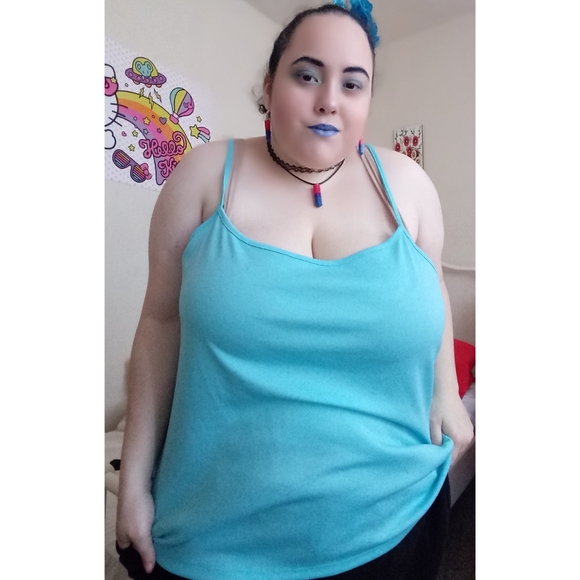 Simply Emma NWT Sheer OmbrΓ© Blouse & Liner Top 2X - Picture 3 of 6